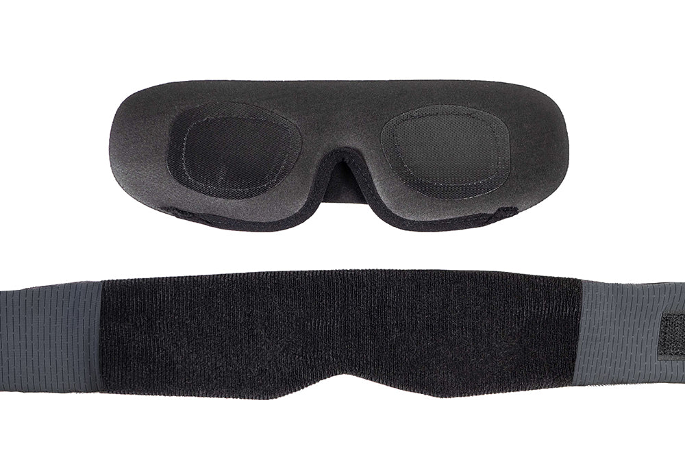 Low-Profile Contoured Blackout Sleep Mask Detail View