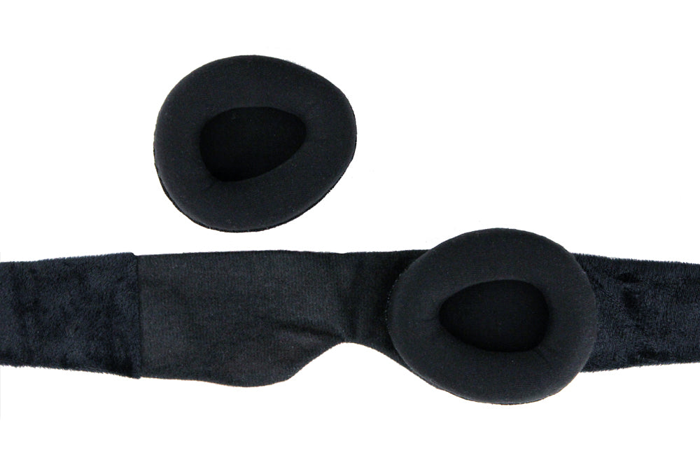 Cotton Blackout Sleep Mask Eyecups Removed