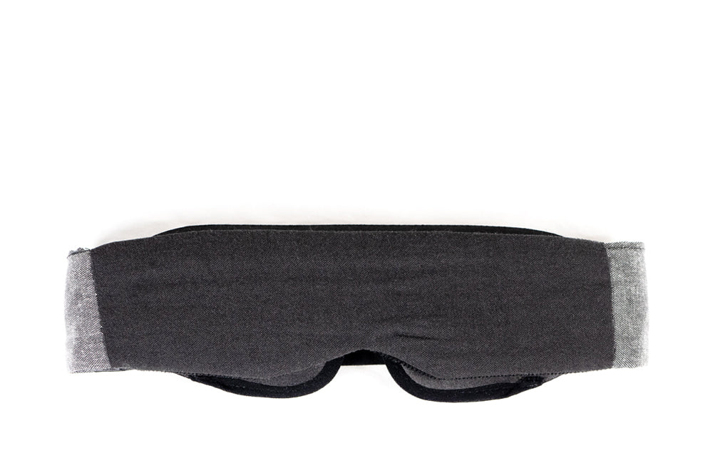 Low-Profile Contoured Blackout Sleep Mask Front View
