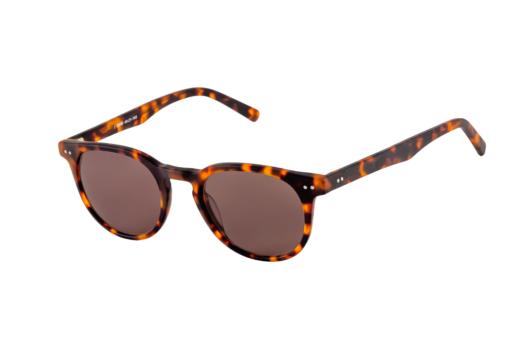 Clarke Sunglasses Readers (Brown) Angled View